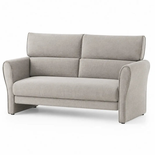 Zweisitzer Sofa Polyester Beige